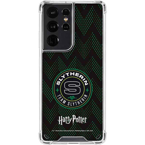 Wizarding Worlds Harry Potter Team Slytherin Galaxy S21 Ultra 5G Clear Case